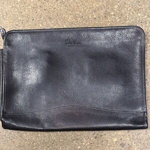 Cole Haan Black Pebble Grain Leather Men's Bag